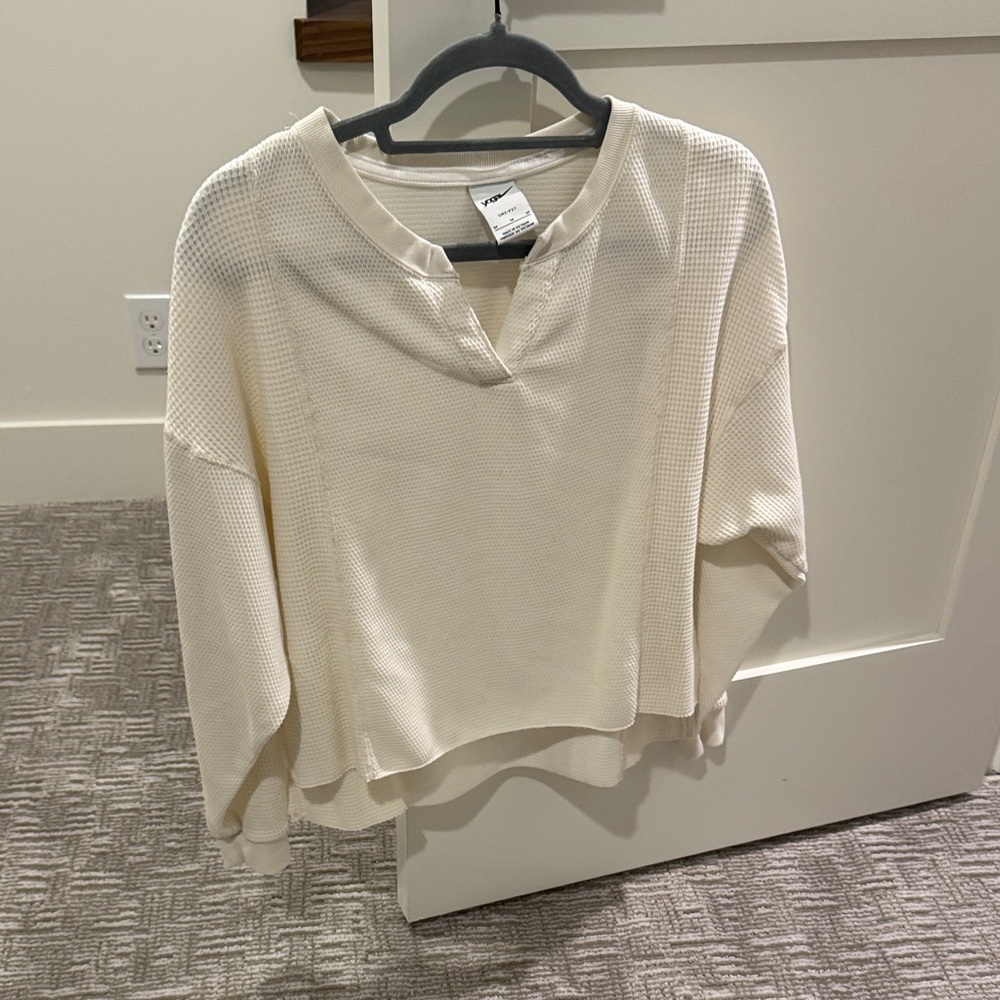 Nike Cream Waffle Knit Pullover